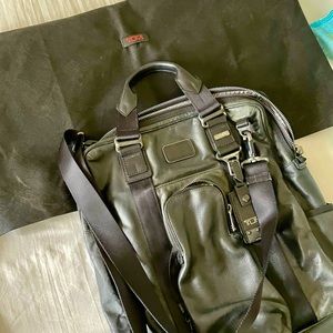 Tumi leather carrier bag